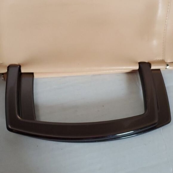 Lamarthe Italy Leather Bag Lucite Handle Satchel Handbag Purse WOMEN'S WOMAN'S - Picture 9 of 16